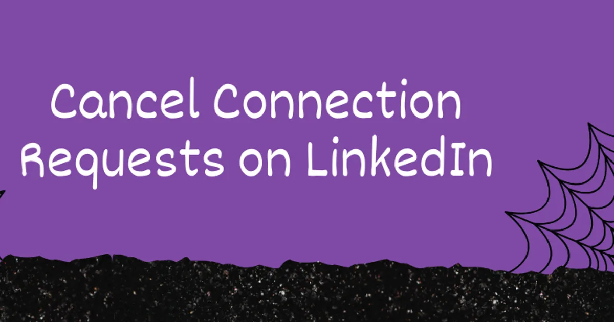 How to cancel connection requests on LinkedIn