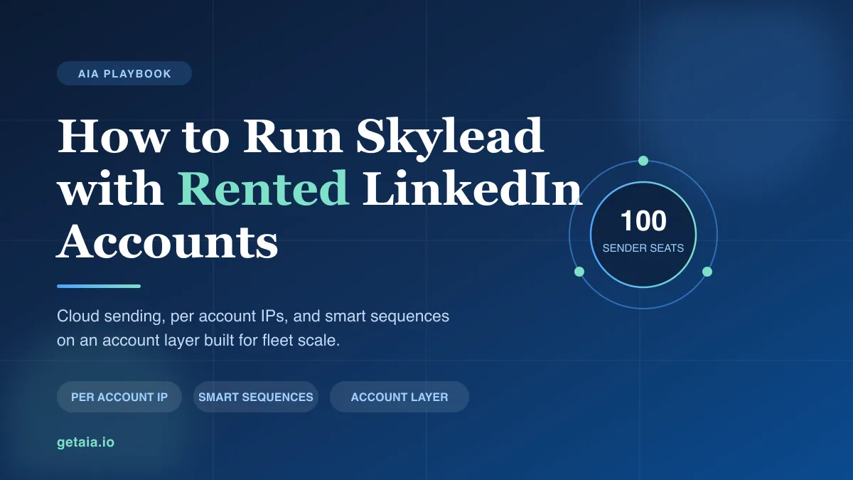 How to Run Skylead With Rented and Avatar LinkedIn Accounts at Scale in 2026
