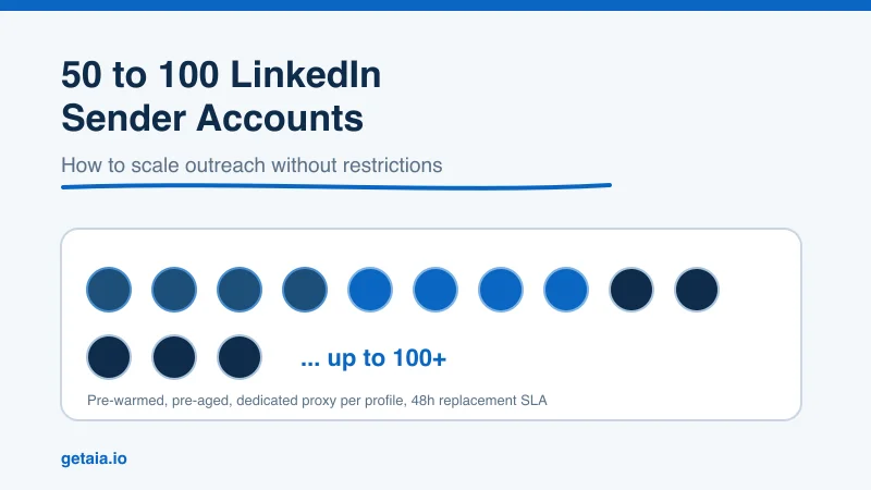 How to Run 50 to 100 LinkedIn Sender Accounts Without Getting Restricted