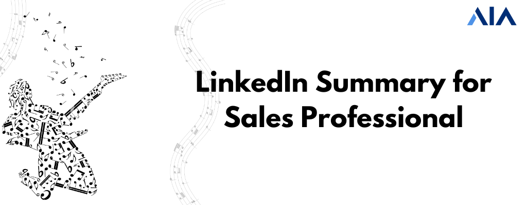 LinkedIn summary for sales professional